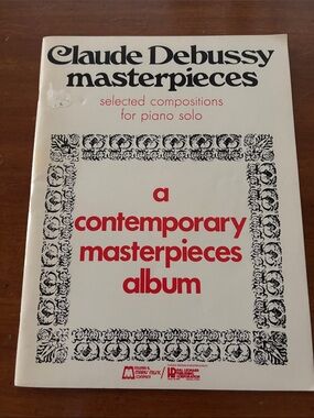Claude Debussy Masterpieces Piano Solo Book